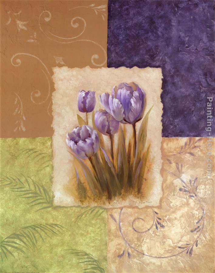 Amethyst Tulip painting - Vivian Flasch Amethyst Tulip art painting